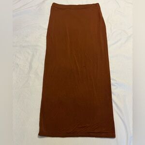 Elegant Brown Pencil Skirt